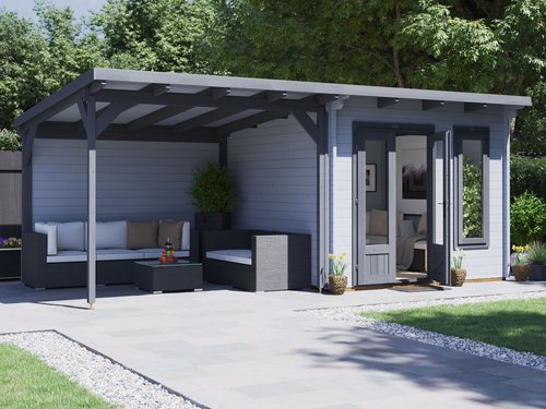���� �� �� ����� 6x3 ��� ���� 45 �"� Dunster House Cabin 