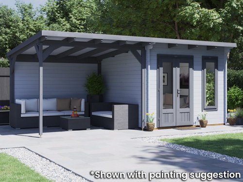 ���� �� �� ����� 6x3 ��� ���� 45 �"� Dunster House Cabin 
