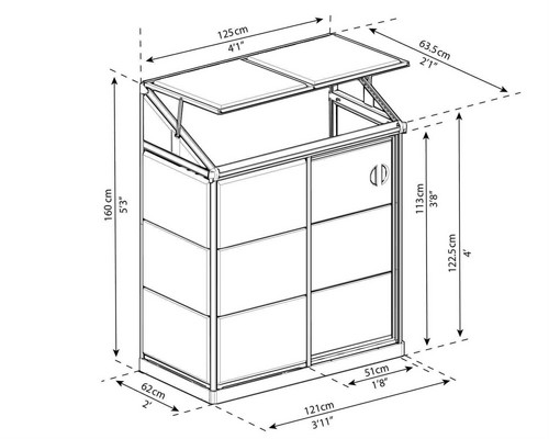 ���� ���� ����� 0.6x1.3 ��� Canopia Lean To