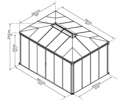 ����� ���� ����� 3X4.3 ��� ������ Canopia Ledro 705760