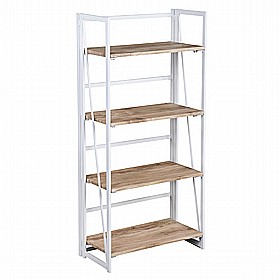 יחידת 4 מדפים שילדה לבנה מדפי אלון BEKY יחידת 4 מדפים שילדה לבנה מדפי אלון BEKY