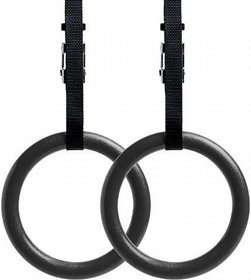 טבעות אולימפיות ABS להתעמלות קרוספיט שחור PACIFIX טבעות אולימפיות ABS להתעמלות קרוספיט שחור PACIFIX