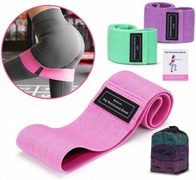 סט 3 גומיות התנגדות ירך איכותית מבד PACIFIX HIP BAND סט 3 גומיות התנגדות ירך איכותית מבד PACIFIX HIP BAND