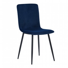 כיסאות לפינת אוכל כחול דמוי קטיפה HOMAX SCARGILL כיסאות לפינת אוכל כחול דמוי קטיפה HOMAX SCARGILL