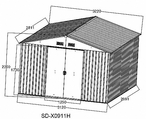 ���� ���� ����� 9 �"� 2.81X3.22 ��� ID-GARDEN ID-911S