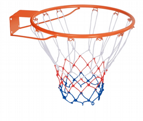טבעת סל כתומה 45 ס"מ עם רשת צבעונית DUNK M183 טבעת סל כתומה 45 ס"מ עם רשת צבעונית DUNK M183