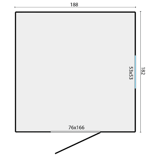 ���� �� ���� ���� 1.82X1.88 Hugo ��� Tuindeco