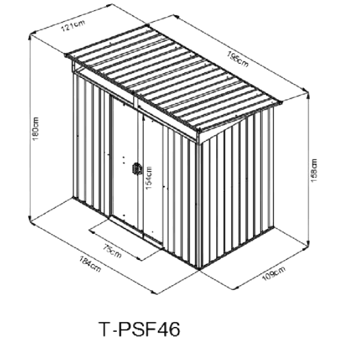 ���� �������� ����� ���� 1.95X1.21 ��� GARDEN TOP PSF46