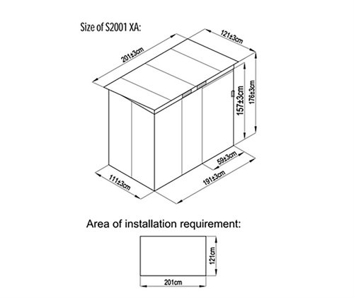 ���� ����� ���� 2.04X1.24 ��� GARDEN TOP S2001XA 