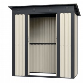 מחסן לגינה מתכת 1.80X0.92 מטר GARDEN TOP SASS1 מחסן לגינה מתכת 1.80X0.92 מטר GARDEN TOP SASS1