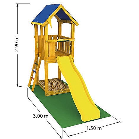 ���� ������� ��� �� �� 5 ����� ���� Jungle Gym WOOD KIT CASTLE