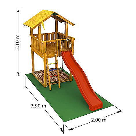 ���� ������� ��� �� ������ ��� ���� Jungle Gym WOOD KIT CHALET