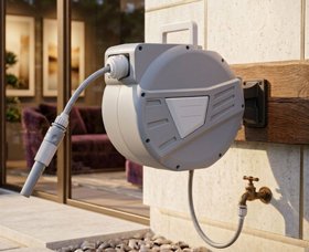 גלגלת צינור השקיה אוטומטית 20 מטר Garden Top גלגלת צינור השקיה אוטומטית 20 מטר Garden Top